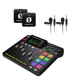 Rode RodeCaster Pro II Pack w/ 2 x Wireless ME TX & 2 x Lavalier GO Microphones