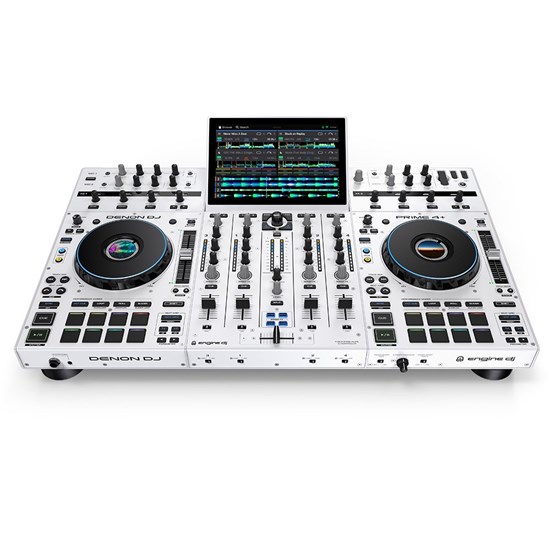 Denon Prime 4+ Standalone 4-Deck DJ System (Special Edition White)