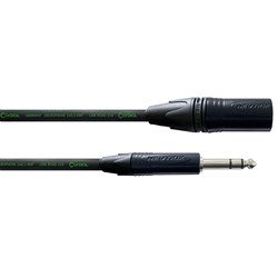 Cordial Peak NEUTRIK XLR Male CC Green to Plug 1/4" Stereo CC Green Cable (5m)