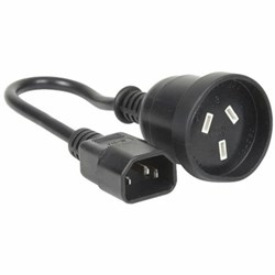 DL Power Cable Male IEC to 3-Pin Socket (25cm)
