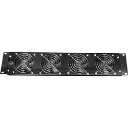 Road Ready RRCF4 Adjustable Cooling Panel w/ Four Fans for 19" Rack