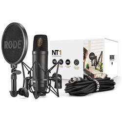Rode NT1 1" Cardioid Condenser Microphone w/ SM6 Shock Mount & FREE XLR Cable