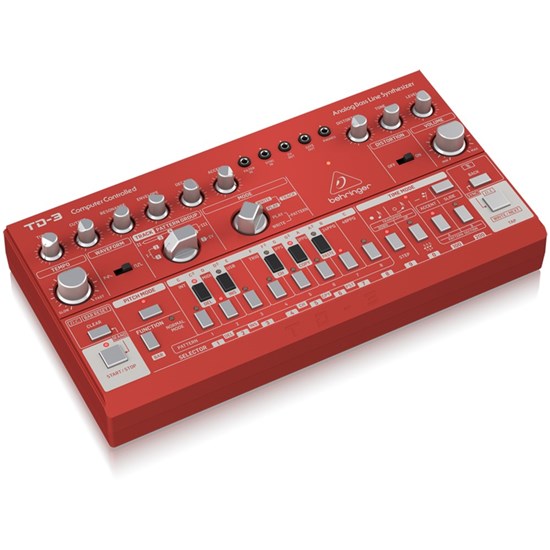 Behringer TD3 Analog Bass Line Synth w/ VCO, VCF & 16-Step Sequencer (Red)