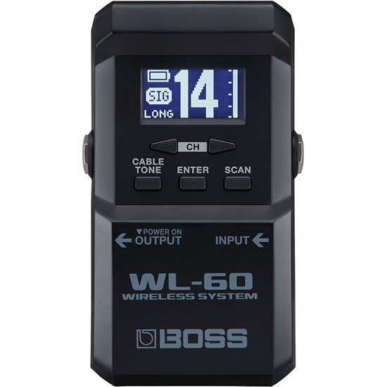 Boss WL-60 Wireless System w/ Compact Reciever & Belt Pack Transmitter