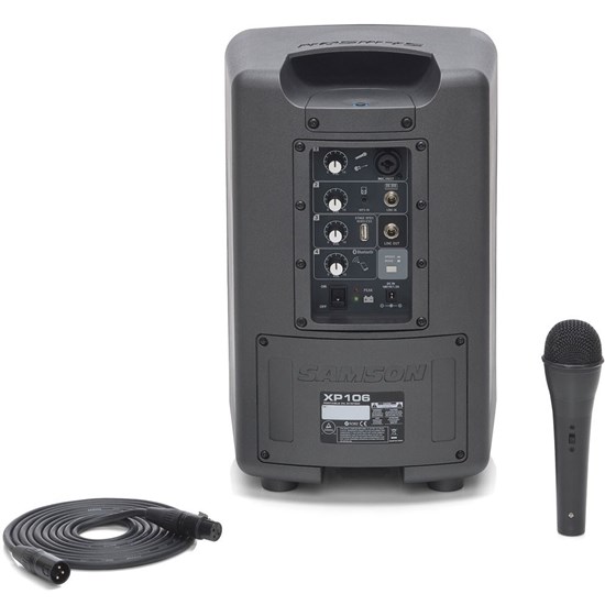 Denon & Samson Fully Portable Battery Powered DJ System w/ Prime Go & XP106 Speaker