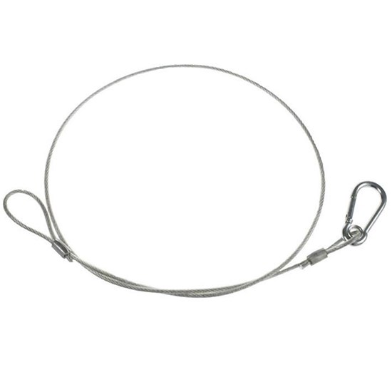 Event Lighting SW3X800PC Clear PVC Coated Steel Safety Cable 3mm Thick / 40KG Load