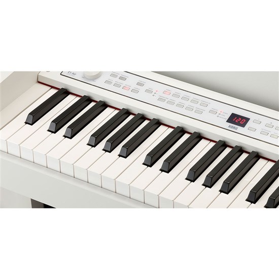 Korg C1 Air Digital Piano w/ RH3 Real Weighted Hammer Action Keyboard (White)