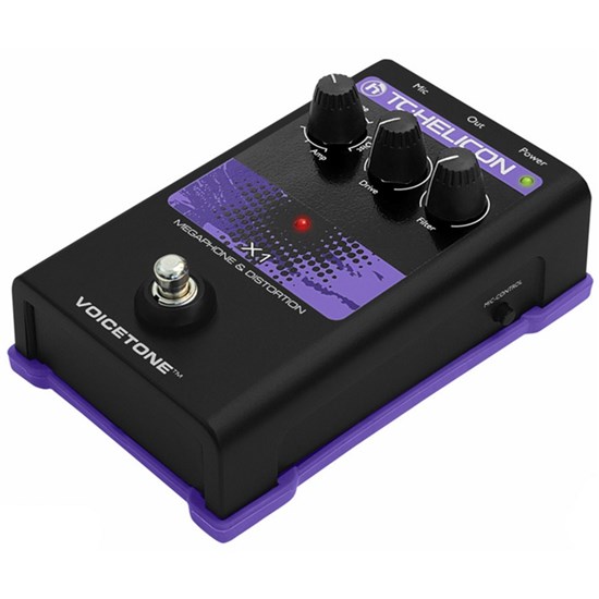 TC Helicon VoiceTone X1 Megaphone & Distortion Vocal FX pedal