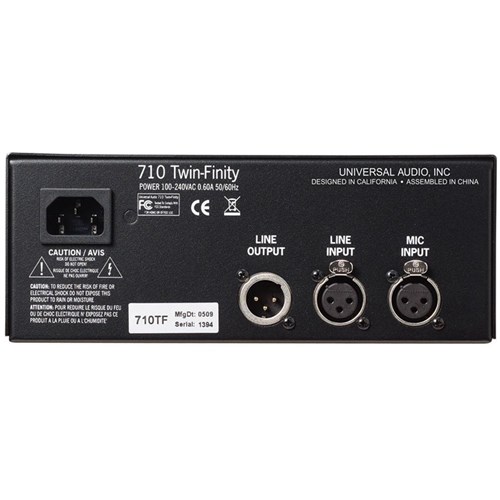 Universal Audio 710 TwinFinity Tube & Solid State Mic Pre/DI