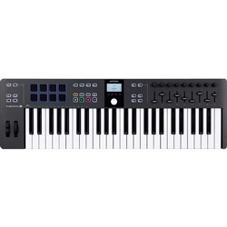 Arturia KeyLab Essential 49 MK3 Universal MIDI Controller Keyboard (Black)