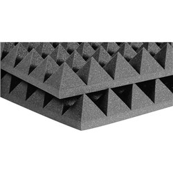 Auralex 2" Studiofoam Pyramid 12x 2ft x 4ft Panels (Charcoal)