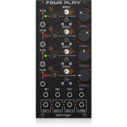 Behringer Four Play Quad Volt Controlled Amplifiers and Mixer Module for Eurorack