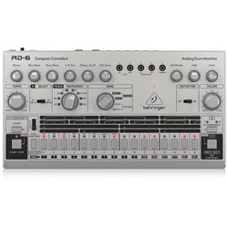 Behringer RD6 Classic 606 Analog Drum Machine w/ 16 Step Sequencer (Silver)