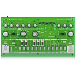 Behringer TD3 Analog Bass Line Synth w/ VCO, VCF, 16-Step Sequencer (Lime)