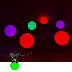 CR Lite Magik Festoon RGB LED Decor Light System - 20 Bulb w/ Control (15m)