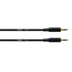 Cordial Essentials REAN 2x Plug 3.5mm Stereo Gold Cable (3m)