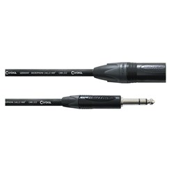 Cordial Select NEUTRIK XLR Male to 1/4" TRS Cable Black (2.5m)
