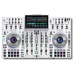 Denon Prime 4 Standalone 4-Deck DJ System w/ 10" Touchscreen (White)