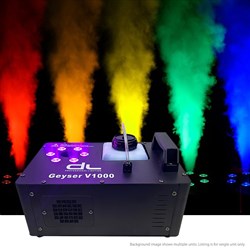 DL Geyser 1000 LED Smoke Machine 1000W w/ Wireless Remote (6x3W TRI LED)