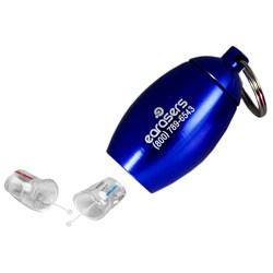 EARasers Musician's HiFi Earplugs w/ Keyring (Large) (Blue Canister)