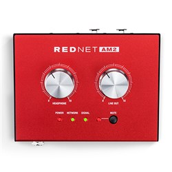 Focusrite RedNet AM2 Stereo Headphone & Line Out Dante Interface with PoE