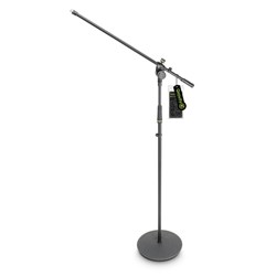 Gravity MS2321B Microphone Stand w/ Round Base & 2-Point Adjustment Boom