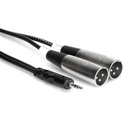 Hosa CYX-403M 3.5mm TRS to Dual XLR(M) Stereo Breakout Cable (3m)