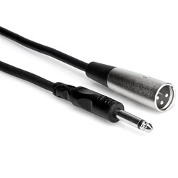 Hosa PXM-110 1/4" TS to XLR(M) Unbalanced Interconnect Cable (10ft)