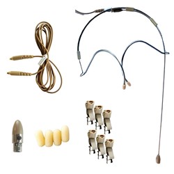 JAG IM5A 5mm Headset Mic Kit (Shure TA4F Connection) (Beige)