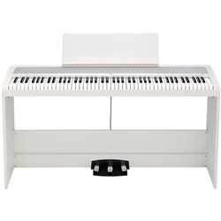 Korg B2 Digital Piano w/ Stand & Triple Pedal Unit (White)