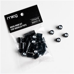 Moog Knob Kit for Knurled Pots (6mm) w/ 25x Moog-Style Knobs