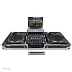 Odyssey Lowprofile Glide Style Battle Coffin 12" Mixer Plus Two Turntables w/wheels