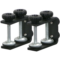 Odyssey Black Table/Case L-Stand Clamps (Pair) (LSTANDCLAMPS)
