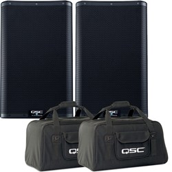 QSC K10.2 10" PA Speaker Pack w/ Tote Bags