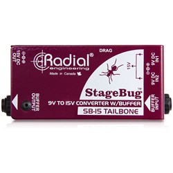 Radial StageBug SB15 Signal Bugger & 9V to 15V Converter