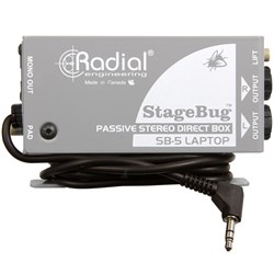 Radial StageBug SB5 Passive Stereo Direct Box for Laptops & Mobile Devices