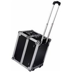 Road Ready RRLPHW 100 LP Case w/ Wheels & Pull Out Handle