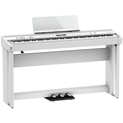 Roland FP90X Digital Piano w/ Stand & Pedals (White)