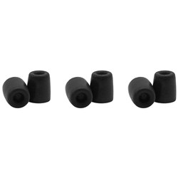 Shure EACYF1-6S Small Comply Series Black Foam Sleeves (3 Pair)