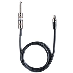 Shure WA302 4-Pin Mini TA4(F) to TS Instrument Cable for Body-Pack Transmitters (2.5ft)