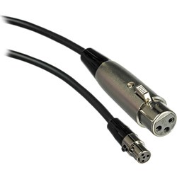 Shure WA310 4-Pin Mini TA4(F) to XLR(F) Microphone Cable for Body-Pack Transmitters (4ft)