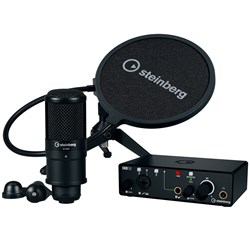 Steinberg IXO12B Podcast Starter Pack w/ STM01 Mic, Cable, Pop Filter & Stand