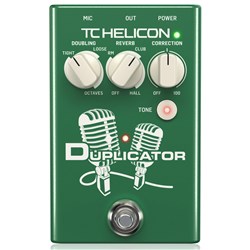 TC Helicon Duplicator Vocal Effects Stompbox w/ Doubling, Reverb & Pitch Correction