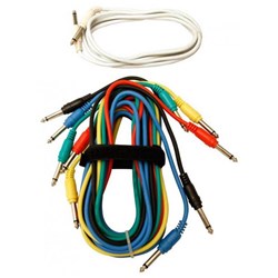 UXL PJ2 1/4" TS Patch Cables 2m (6 Pack)