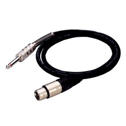UXL UXM-6H High-Impedance XLR(F) to 1/4" TS Microphone Cable (6m)