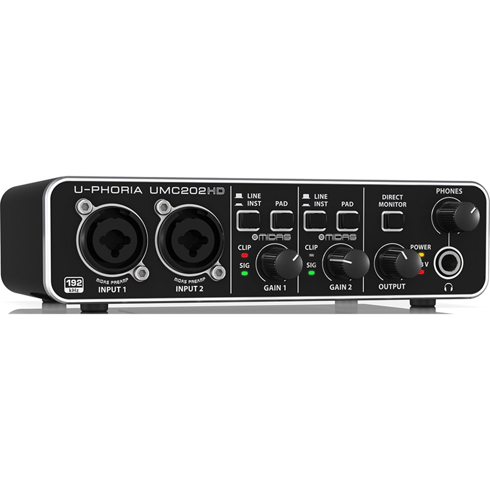 Behringer U-Phoria UMC202HD 2x2 USB Audio Interface (24-Bit/192kHz) | USB  Audio Interfaces - Store DJ