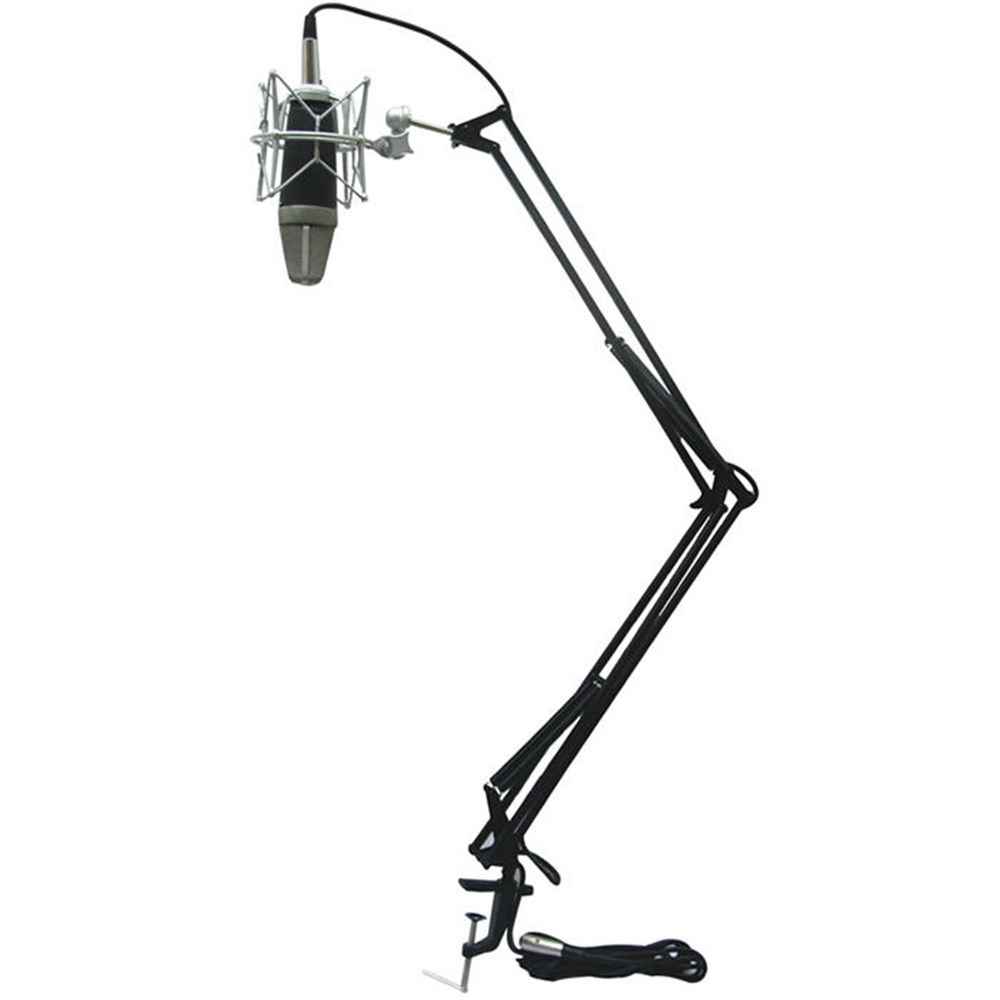 Icon Mb 03 Desk Mount Scissor Style Microphone Stand Microphone