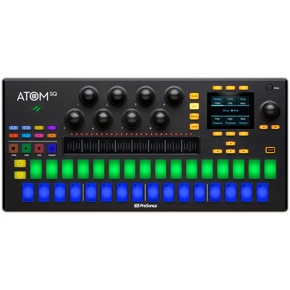 PreSonus Atom SQ／Studio one／MIDIコントローラー