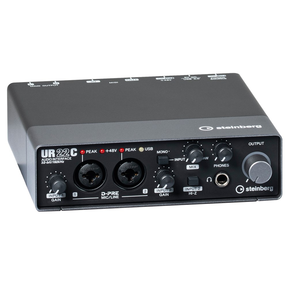 Steinberg UR22C 2x2 USB 3.0 Audio Interface w/ 2x D-Pres & 32-bit