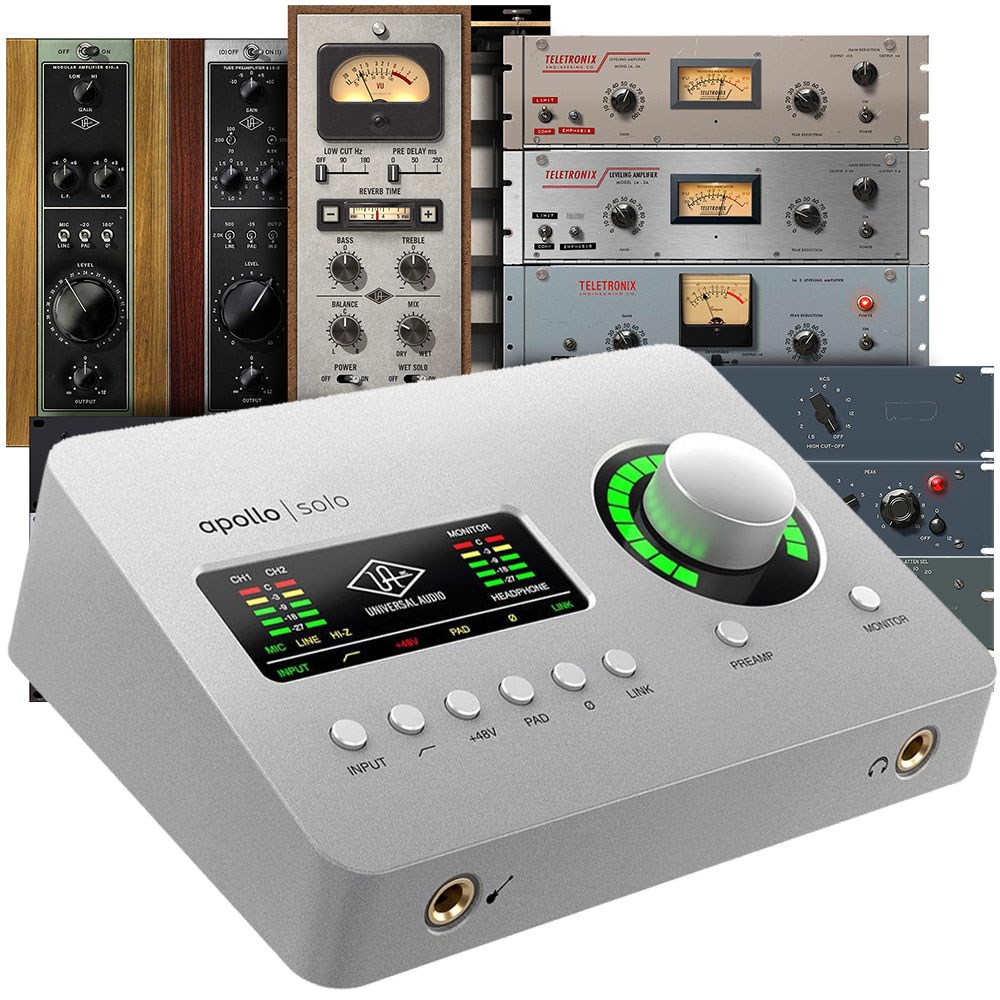 Universal Audio Apollo Solo TB3 HERITAGE EDITION Audio Interface w/ US$2.5k  Plugins